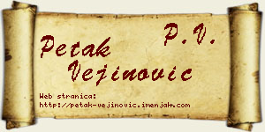 Petak Vejinović vizit kartica